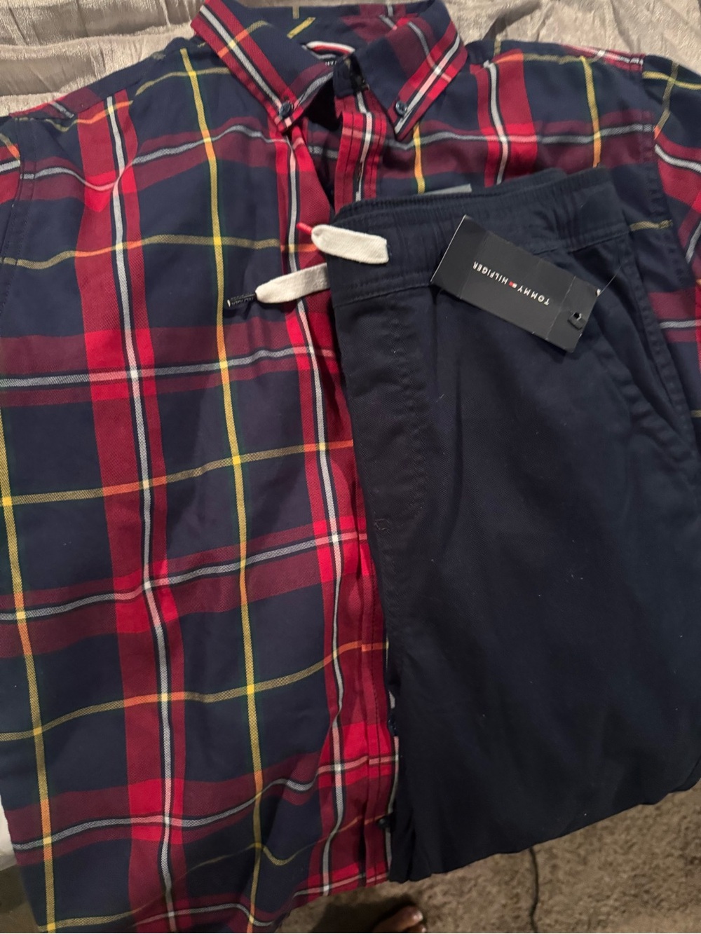 Tommy Hilfiger big boys outfit pants and shirt